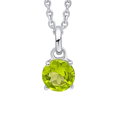 Pendentif Beginnings en argent sterling vert péridot P5456G