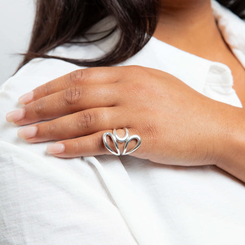 Bague en argent sterling Beginnings R3891