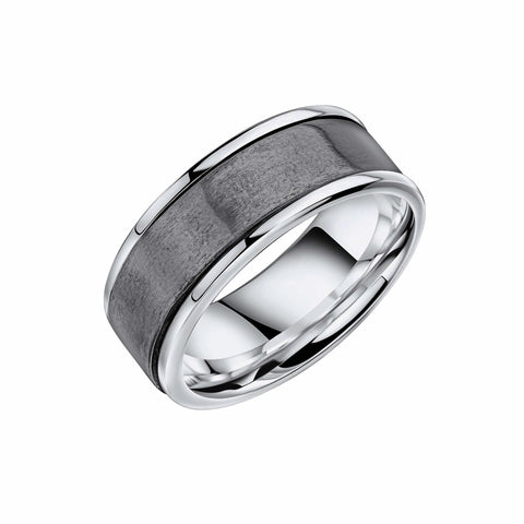 Bague tournante Beginnings en argent sterling brossé R3908