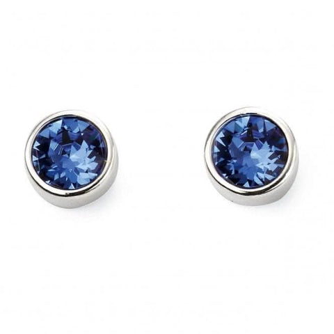 Boucles d'oreilles en argent sterling Beginnings, pierre de naissance de septembre E5567