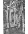 Belém, Portugal – Interior of the Jerónimos Monastery Church – Postcard