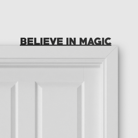 BELIEVE IN MAGIC door topper and door tag
