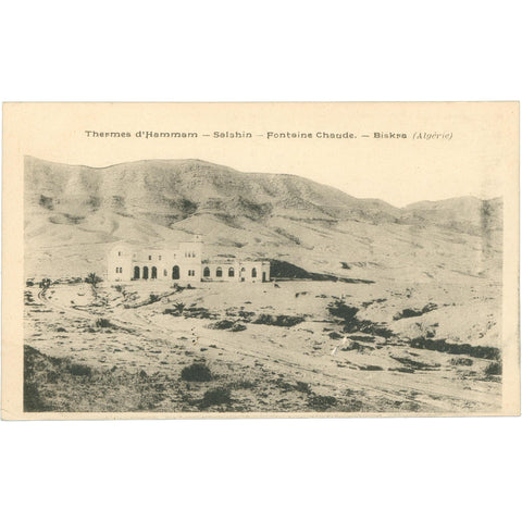 Biskra, Algeria - Thermes d’Hammam - Salahin Postcard