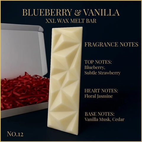Blaubeere &amp; Vanille – XXL-Duftwachsriegel 100 g