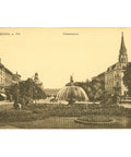 Bonn, Germany – Kaiserplatz Fountain and Poppelsdorf Palace Postcard