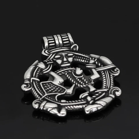 Borre Art Pagan Loki Necklace Amulet