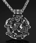 Borre Art Pagan Loki Necklace Amulet