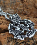 Borre Art Pagan Loki Necklace Amulet