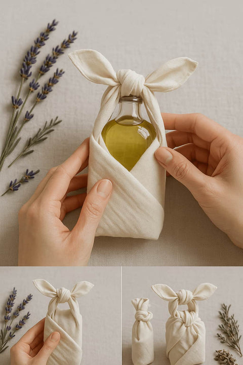 Reusable Gauze Furoshiki Gift Wrap