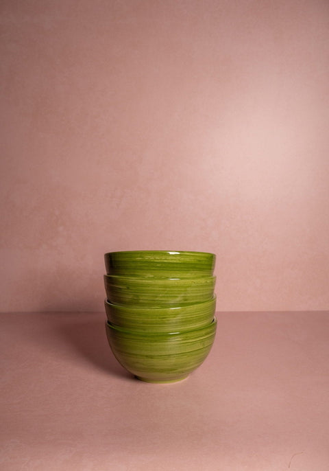 Cara Shell Cereal Bowl, Green