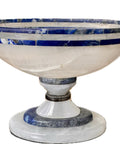 Bowl - Milky Onyx and Lapis Lazuli - Oval bowl