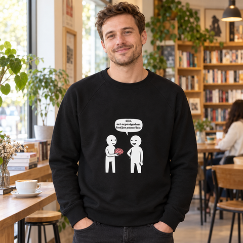 Lost Brain Lithuanian Humour French Terry Raglan Sweatshirt