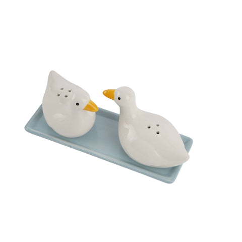 Bramble Farm Duck Salt & Pepper Shakers In Gift Box