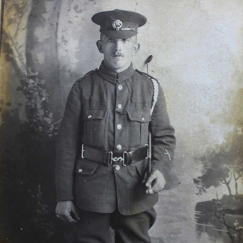 British Soldier 1914 - 18 Duke of Cornwall's Light Infantry WW1 Military World War I Studio Photo Postcard Army History