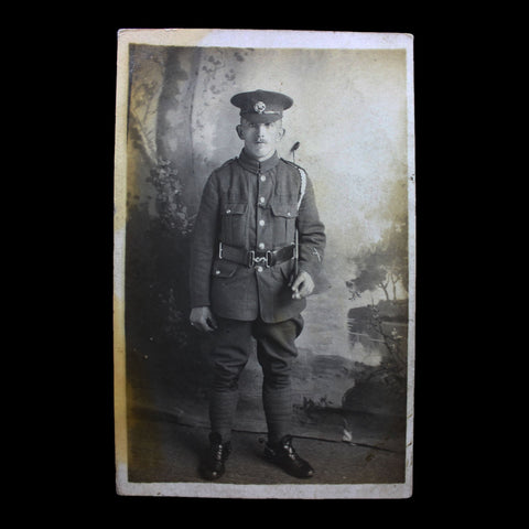 British Soldier 1914 - 18 Duke of Cornwall's Light Infantry WW1 Military World War I Studio Photo Postcard Army History