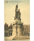 Bruges, Belgium – Jan Breydel and Pieter De Coninck Monument Postcard