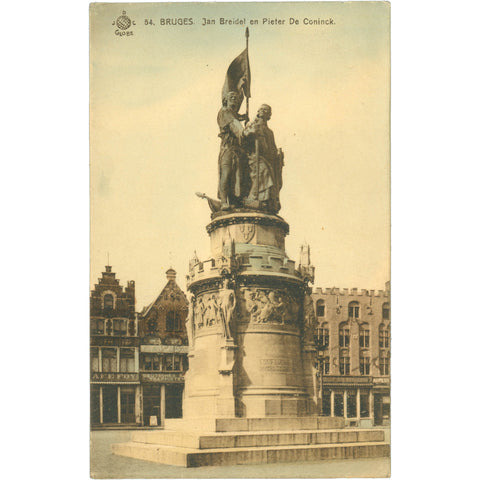 Bruges, Belgium – Jan Breydel and Pieter De Coninck Monument Postcard