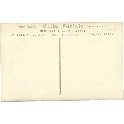 Bruges, Belgium - Windmills Along the Canal Postcard Early 20th Century