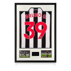 Bruno Guimarães Signed Newcastle United 23-24 Shirt Premium Frame
