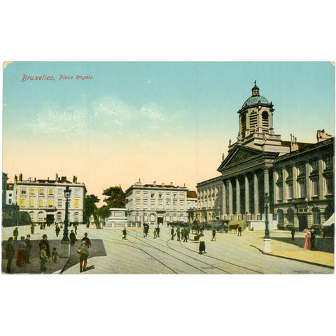 Brussels, Belgium – Place Royale – Postcard Early 20th Century