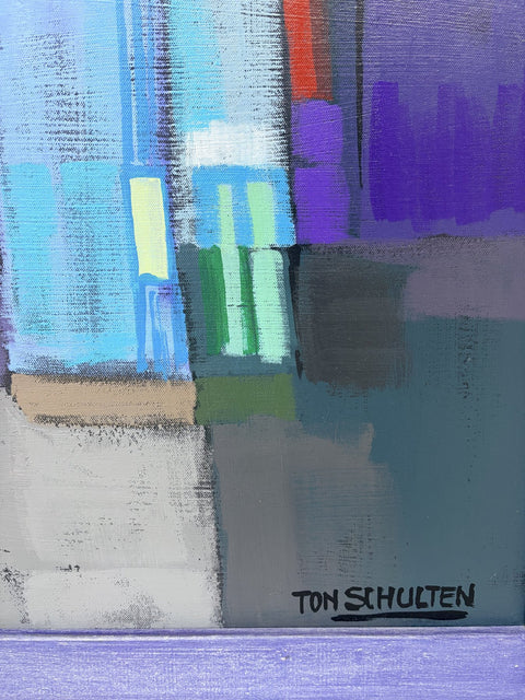 Ton Schulten (1937-2025) - Kleurrijk stadsgezicht