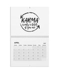 Oddly Inspired 2027 eclectic art wall calendar – April Karma quote