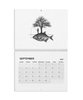 Oddly Inspired 2027 eclectic art wall calendar – September angler on giant fish