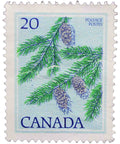 Canada 1977 20 - Canadian Cent Postage Stamp Douglas Fir, Pseudotsuga menziesii