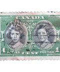 Canada Stamp Princess Elizabeth & Princess Margaret Rose (1939) 1 cent Used