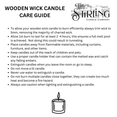 Dark Honey & Sandalwood - Travel Tin Candle - Wooden Wick