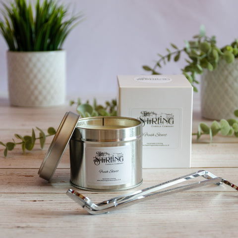 Fresh Start - Travel Tin Candle - Wooden Wick