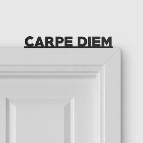 CARPE DIEM door topper and door tag