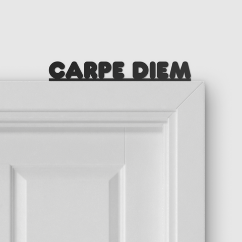 CARPE DIEM door topper and door tag