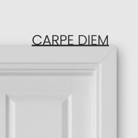 CARPE DIEM door topper and door tag