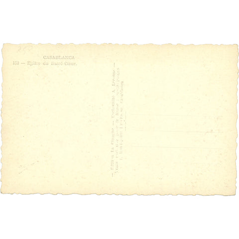 Casablanca, Morocco - Église du Sacré - Cœur Postcard