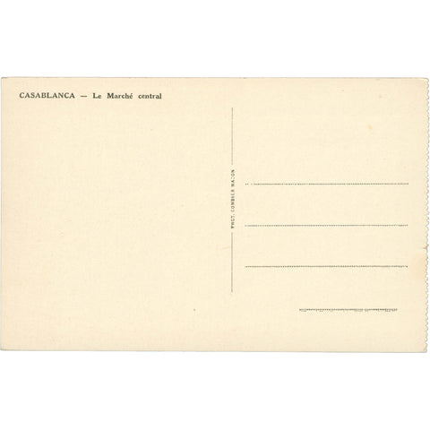 Casablanca, Morocco Historical Postcard Scene Early 20th Century