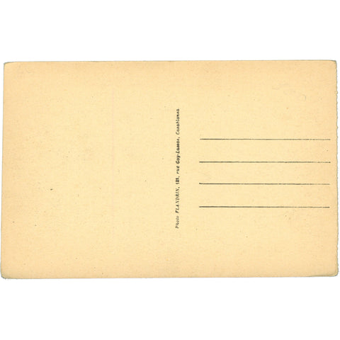 Casablanca, Morocco – Le Boulevard du 4e Zouaves et le Port, Early 20th Century Postcard