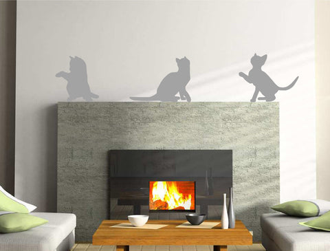 Wandtattoos mit Katzenmotiven – Niedliche Katzensilhouette aus Vinyl fürs Kinderzimmer