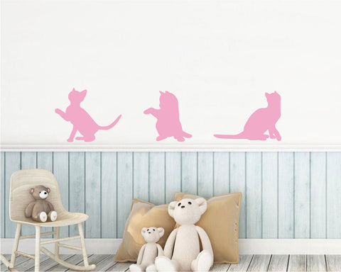 Wandtattoos mit Katzenmotiven – Niedliche Katzensilhouette aus Vinyl fürs Kinderzimmer
