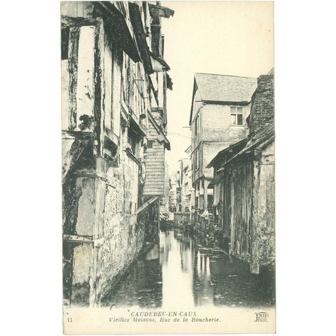 Caudebec - en - Caux, France – Vieilles Maisons, Rue de la Boucherie – Postcard