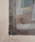 Moses Bahelfer Bagel (1908-1995) - Composition abstraite géométrique