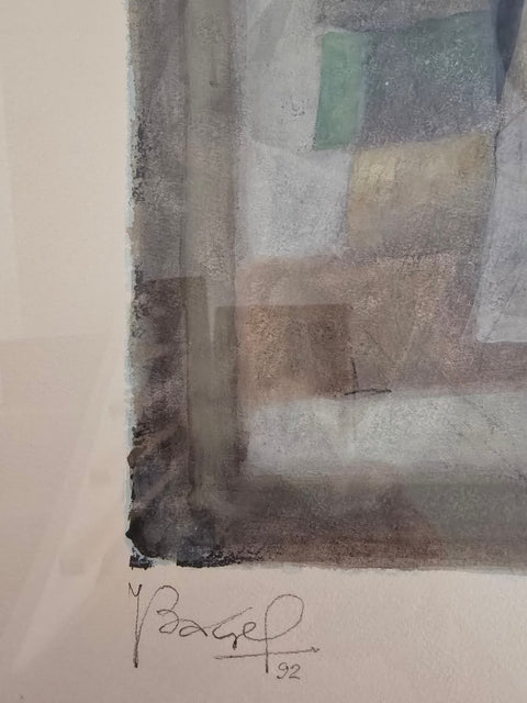 Moses Bahelfer Bagel (1908-1995) - Composition abstraite géométrique
