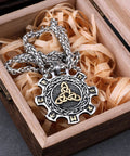 Celtic Knot & Rune Cog Necklace