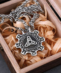 Celtic Knot & Rune Cog Necklace