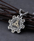 Celtic Knot & Rune Cog Necklace
