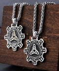Celtic Knot & Rune Cog Necklace