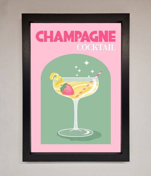 Champagne Cocktail Framed Poster