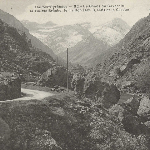 Chaos of Gavarnie, Hautes - Pyrénées, France Postcard Vintage