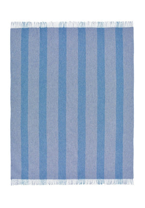 Charlotte's Soft Stripe Merino Wool Throw Blanket