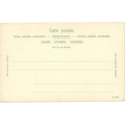 Château de Chillon and Le Grammont, Montreux, Switzerland Postcard